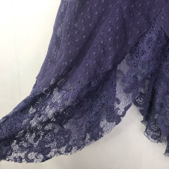 FP Heatherton sheer lace mesh fairy sleeve blouse - Picture 7 of 11